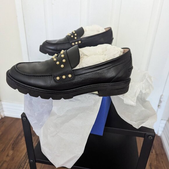 Stuart Weitzman loafers size 8.5 in black - Picture 13 of 13